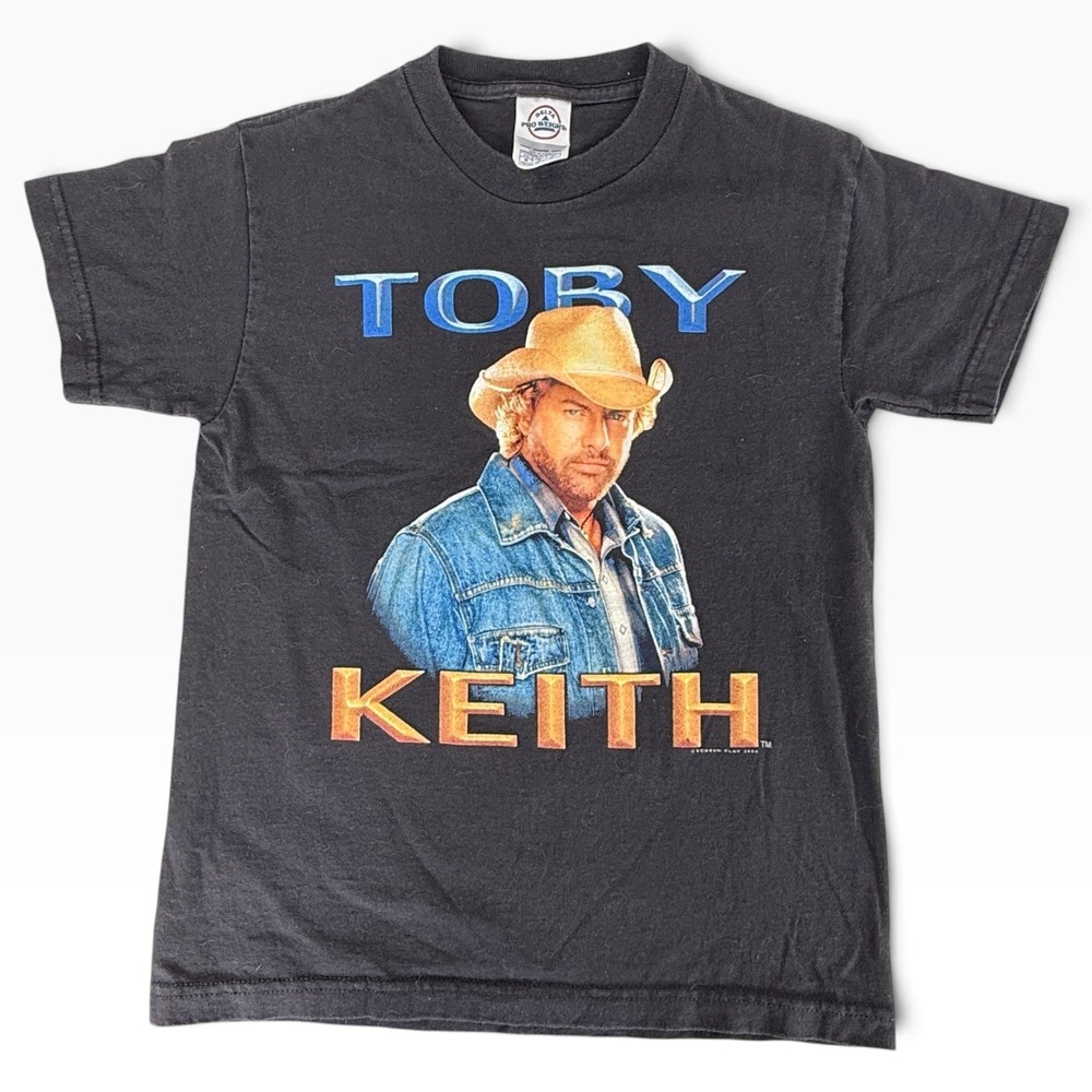 Toby Keith Concert T-Shirt Not As Good As I Once WasCotton Black 2005 Youth M